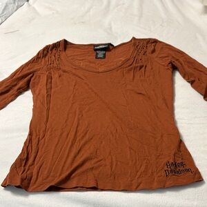 Harley-Davidson Women's Rust Long Sleeve Top
